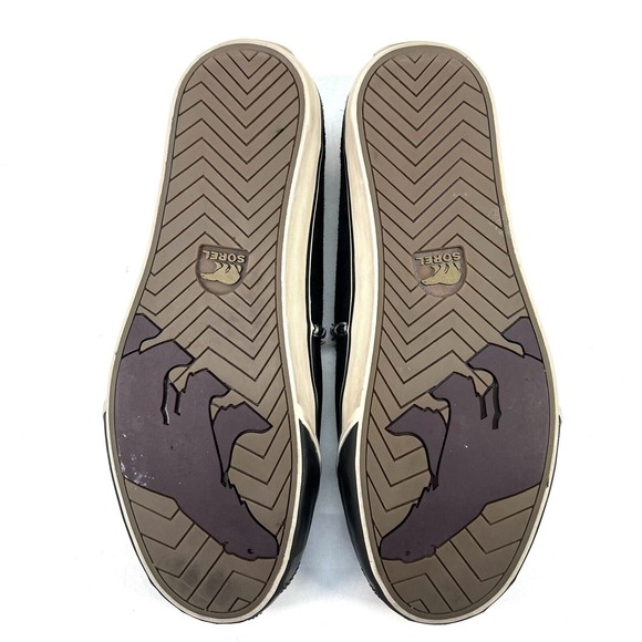 Sorel Sentry Mary Jane Leather Slip Ons Black Womens 9.5 Duck Shoes Sneakers - Picture 10 of 12